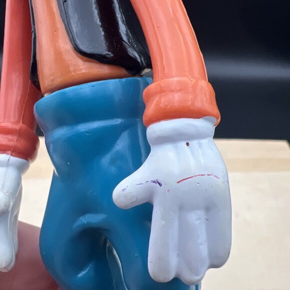 VTG Walt Disney Production Goofy Posable 6" Figure Hong Kong Plastic Toy - Picture 8 of 13